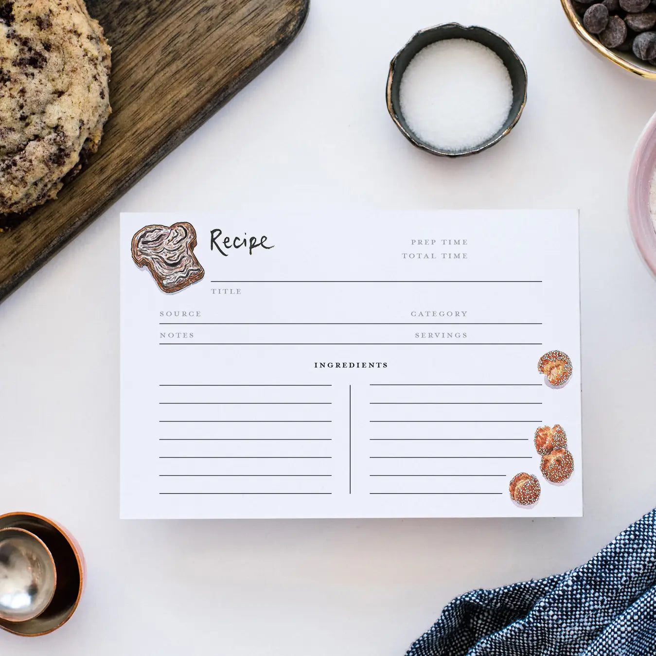 Gotamago Double Sided Recipe Cards