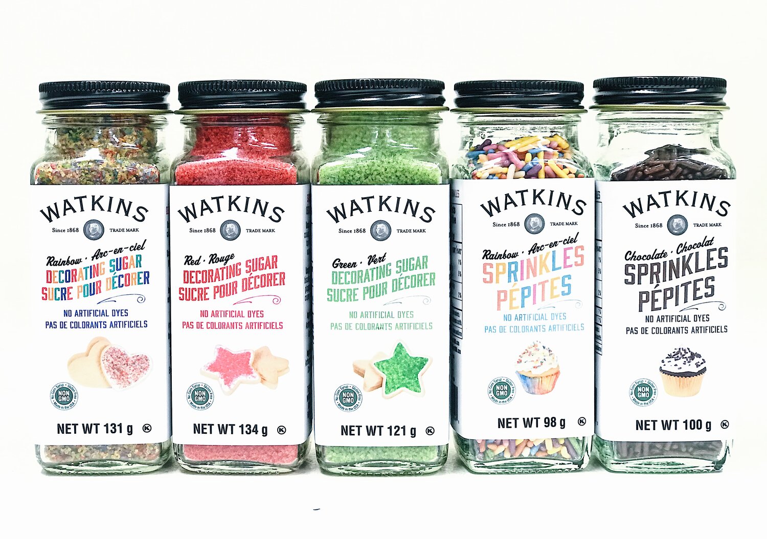 Watkins All Natural Sprinkles and Decorating Sugar