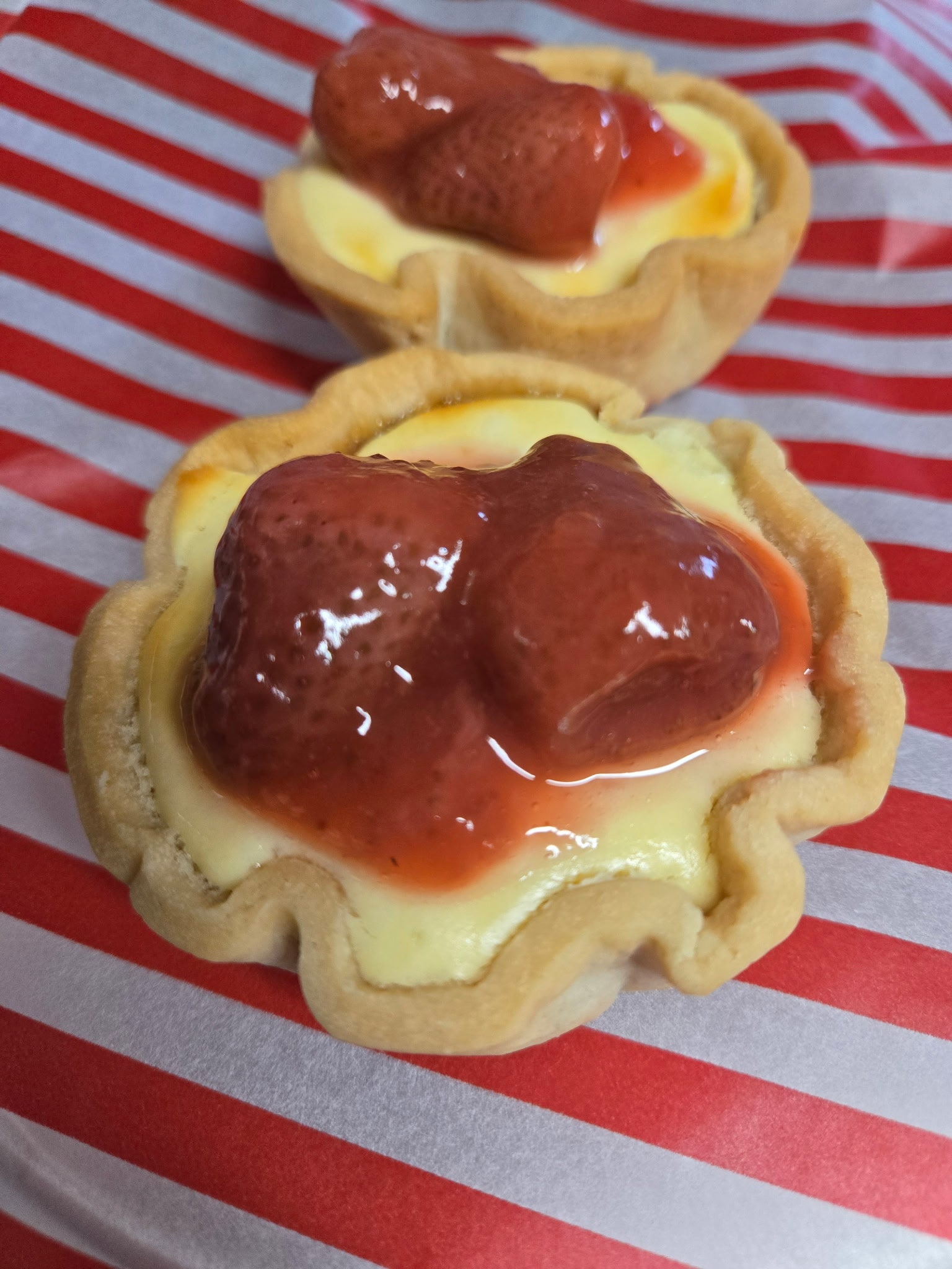 Seasonal Butter Tart - Strawberry Cheesecake!