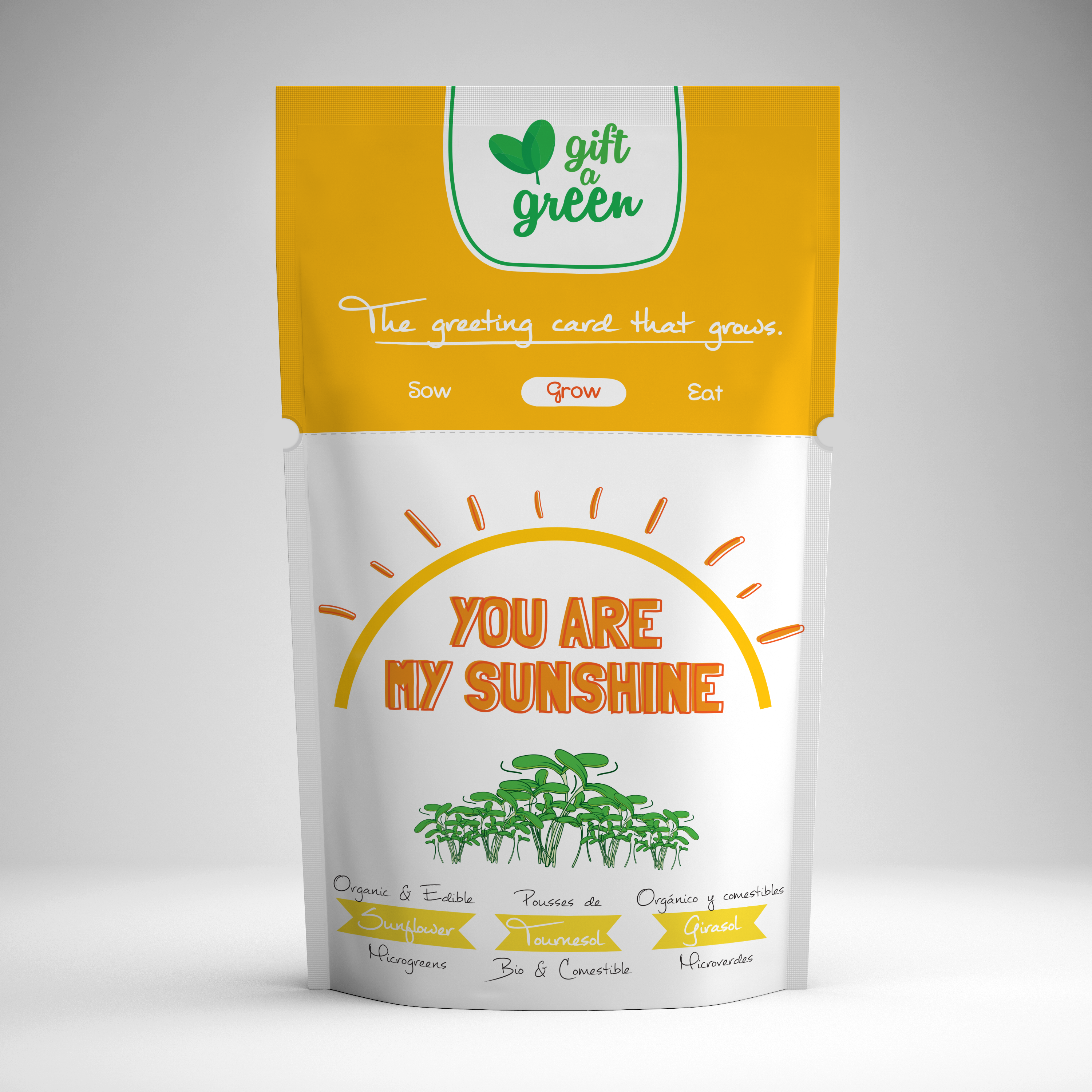 You Are My Sunshine Greeting Card Pouch