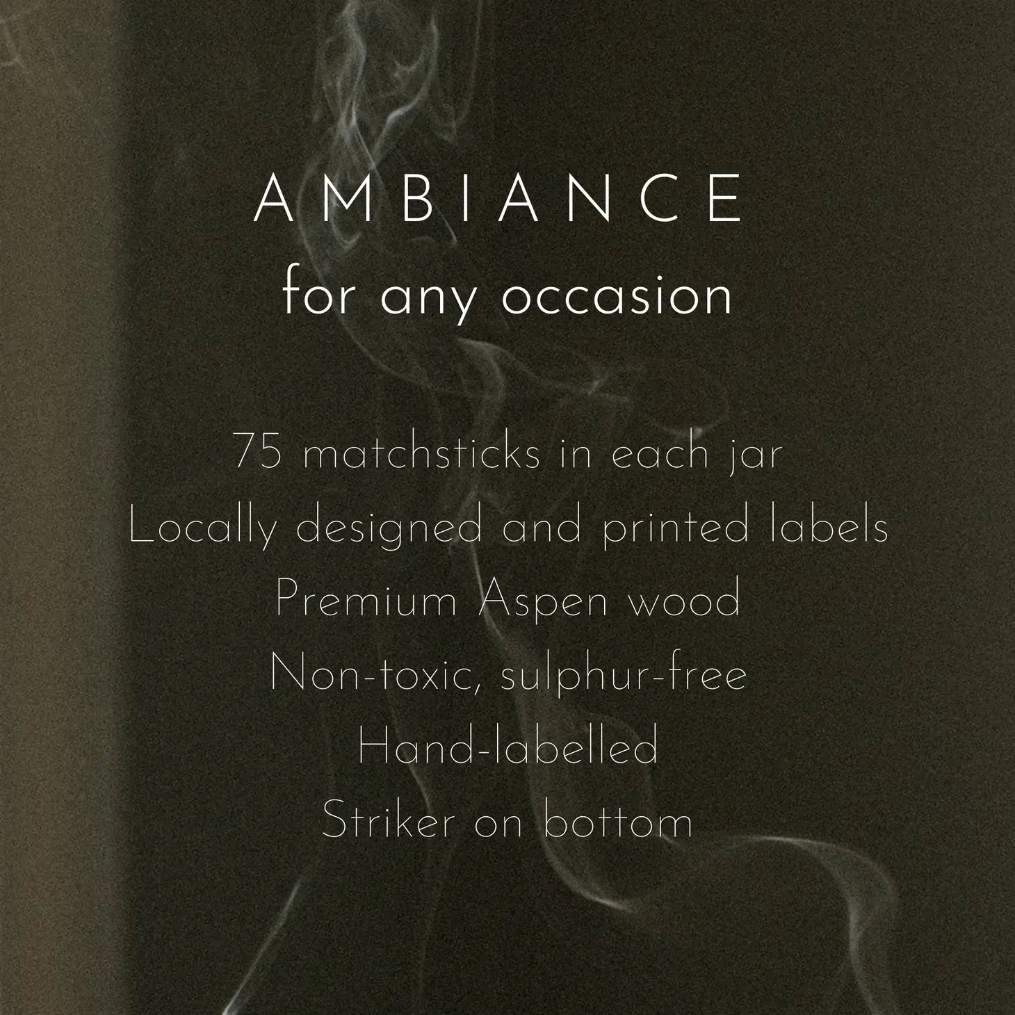 Matchstick Boutique - Matches in Apothecary Jars