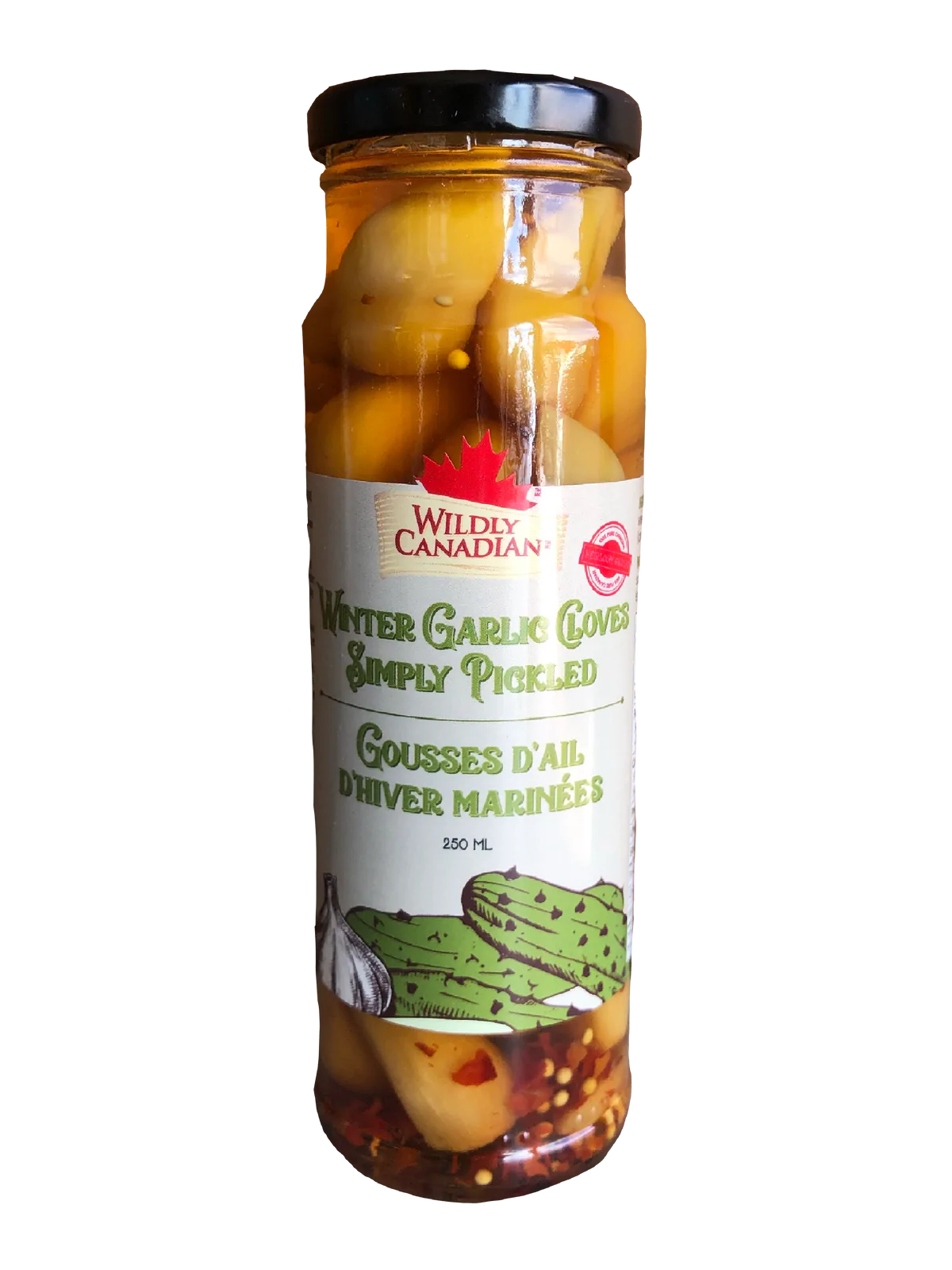 Wildly Canadian Pickled Garlic Cloves