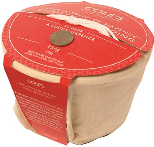 Cole's Lucky Sixpence Christmas Pudding