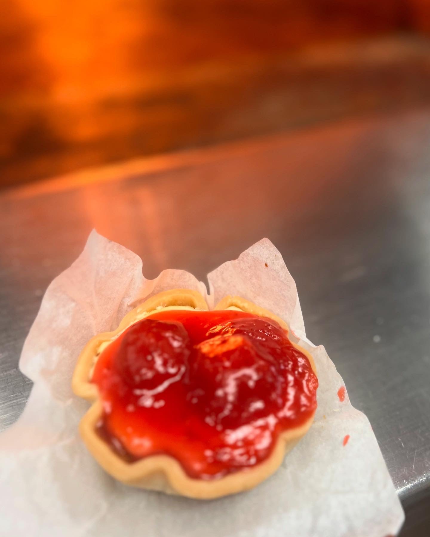 Seasonal Butter Tart - Strawberry Cheesecake!