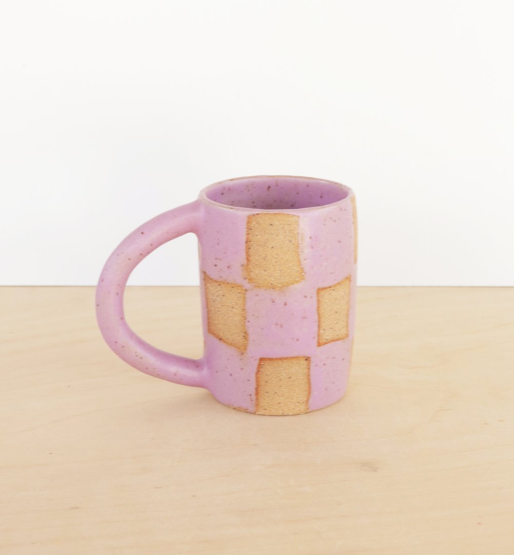 Nightshift Ceramics Checkerboard Mugs